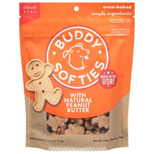 Buddy Biscuits Soft & Chewy with Natural Peanut Butter Treats for Dogs