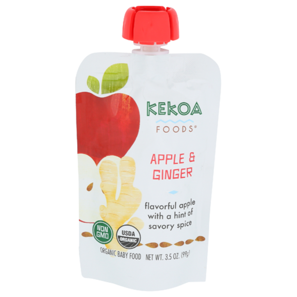Kekoa Foods Organic Apple And Ginger Baby Food Pouch