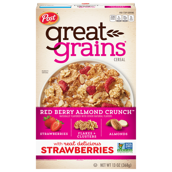 Stop Berry Stop & Shop Post Great Grains Red Berry Almond Crunch Breakfast Cereal ...