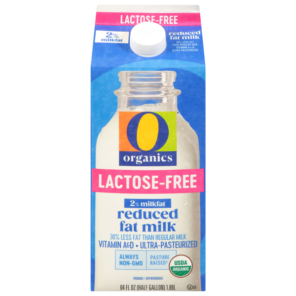 O Organics Milk, Reduced Fat, 2% Milkfat, Lactose-Free
