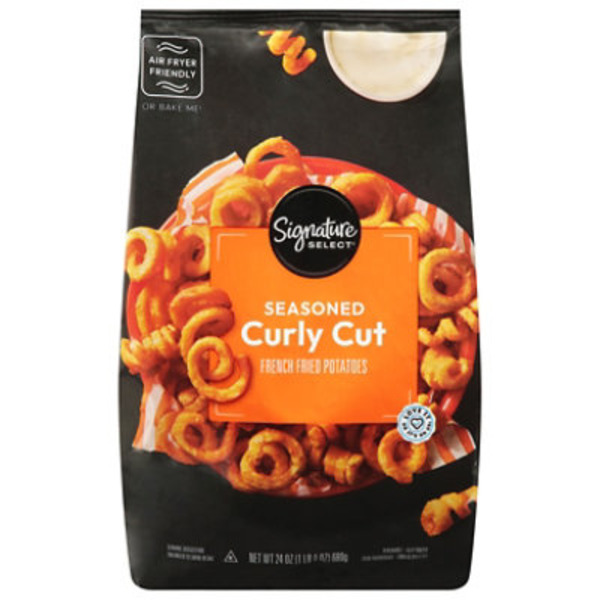 Signature SELECT Seasoned Curly Cut French Fried Potatoes