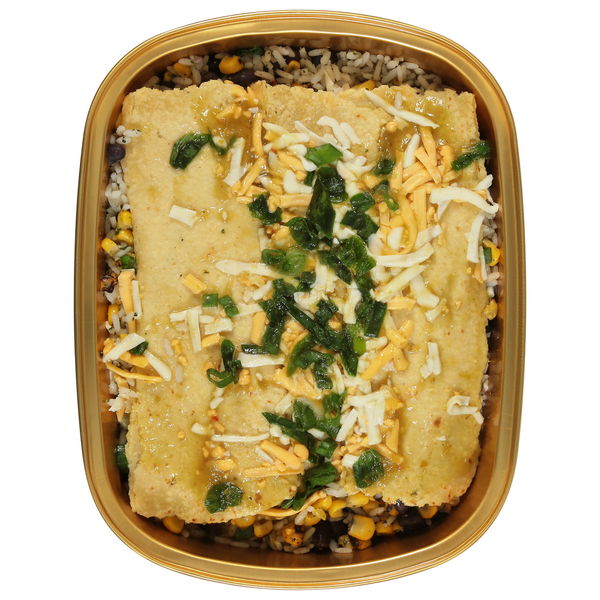 Albertsons Chicken Enchilada, Green Chile Sauce
