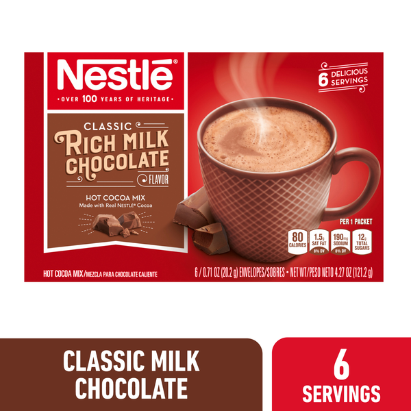 Nestle Hot Cocoa Mix Rich Milk Chocolate Flavor Same-Day Delivery