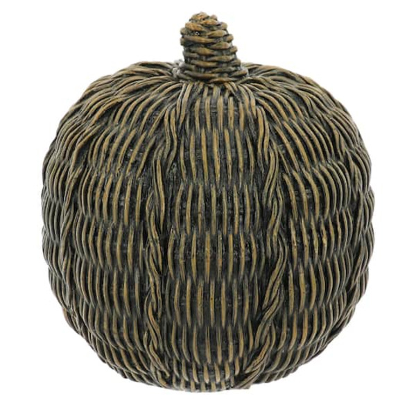 Ashland Faux Rattan Pumpkin Tabletop Décor