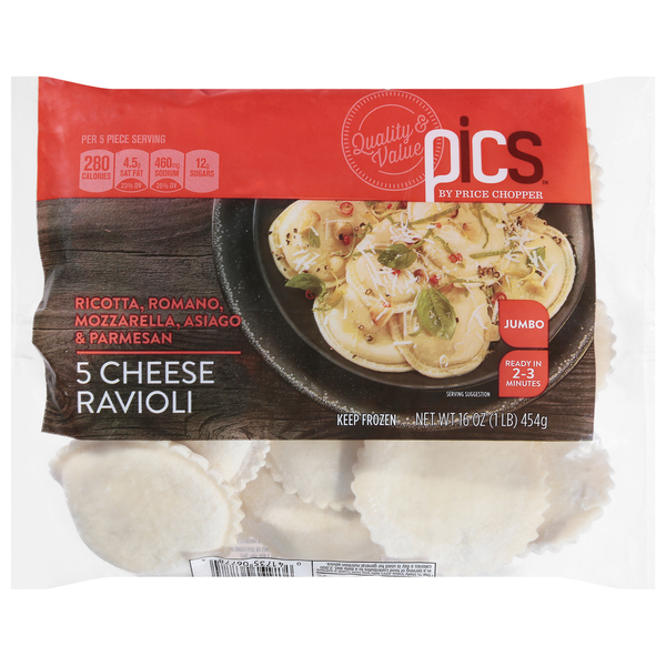 PICS Ravioli, 5 Cheese, Jumbo Same-Day Delivery or Pickup | Market
