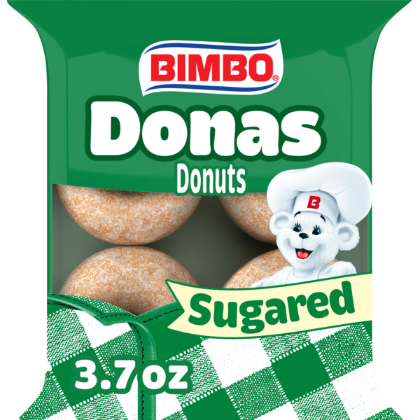 Bimbo  Donas Azucaradas, 4 ct, Sugared, Donuts, Donuts, 3.7 oz