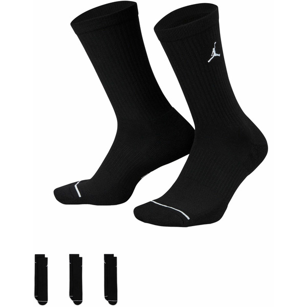 Jordan Men's Everyday Crew Socks - Black & Black