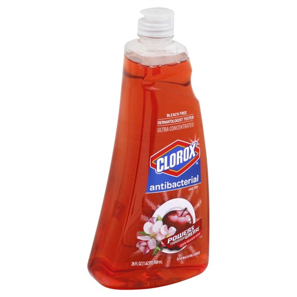 Clorox Dishwashing Liquid/Hand Soap, Apple Blossom Scent, Antibacterial