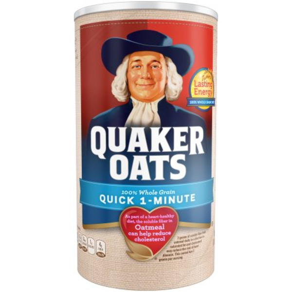 Quaker - Quick Cooking Oats - 12/18 oz Container