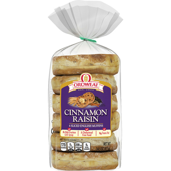 Arnold Cinnamon Raisin Sliced English Muffins