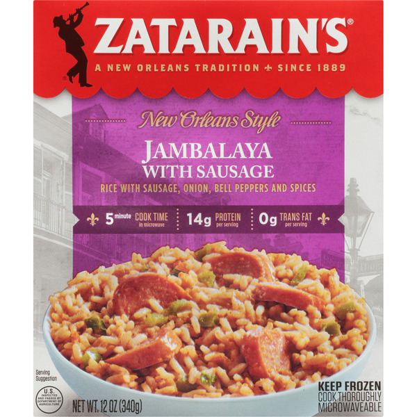 ZATARAIN'S Frozen Jambalaya Flavored With Sausage Same-Day