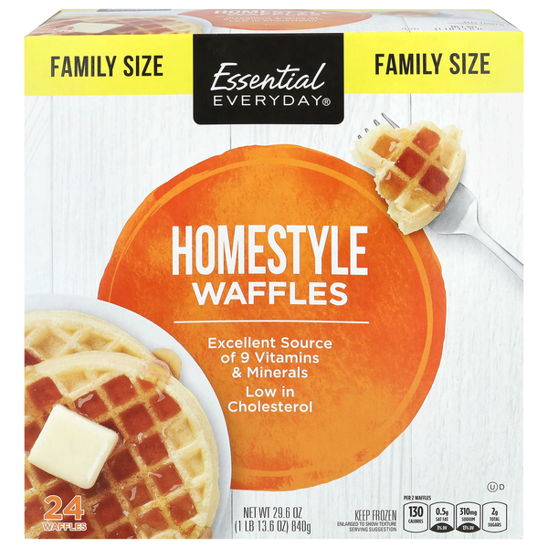 Essential Everyday Homestyle Waffles Family Size