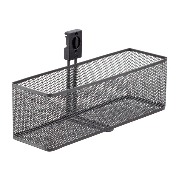 Elfa Track Mesh Basket - Matte Grey