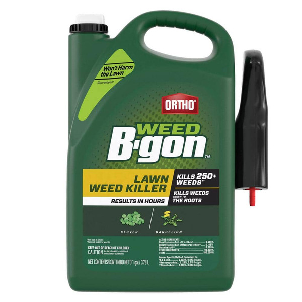 Ortho Weed B-gon Lawn Weed Killer With Trigger Sprayer, 1 Gal., Kills Dandelion And Clover, Rainproof In 1 Hour