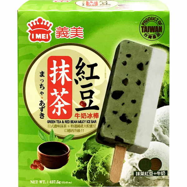 I-Mei Green Tea W/Red Bean Ice Bar