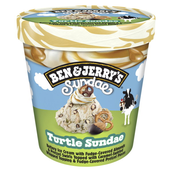 Ben & Jerry's Turtle Sundae Buttery Ice Cream Pint
