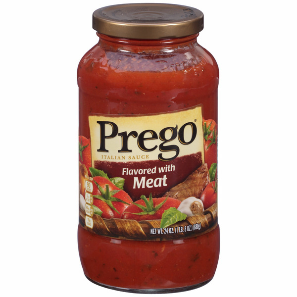 Prego - Meat Flavored Pasta Sauce - 12/24 oz Jar