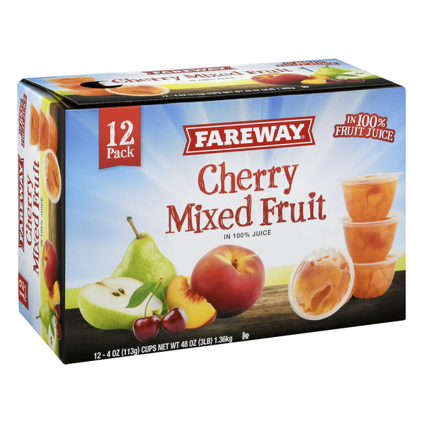 Fareway 12 Pack Cherry Mixed Fruit in 100% Juice Same-Day Pickup