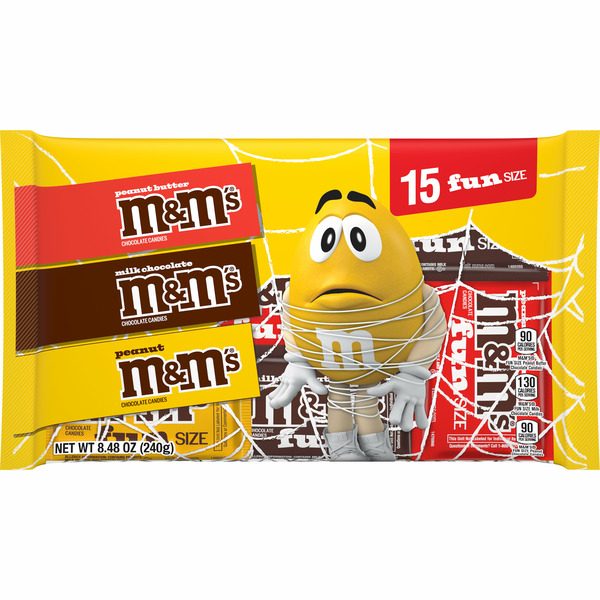 M&M's Milk Chocolate Peanut & Peanut Butter Fun Size Halloween