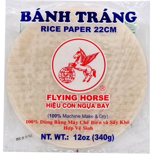 Flying Horse 22 cm Round Rice Paper