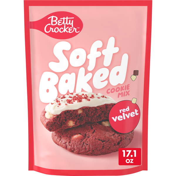 Betty Crocker Soft Baked Red Velvet Cookie Mix Same-Day Delivery