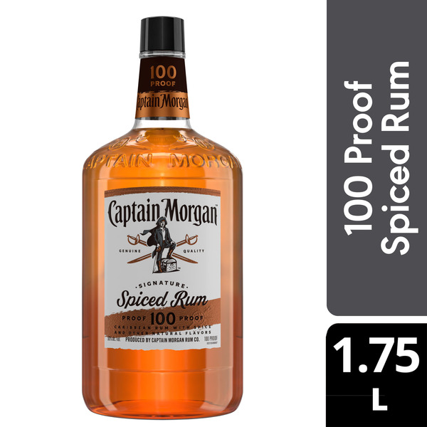 Captain Morgan 100 Proof Spiced Rum Same-Day Delivery or Pickup