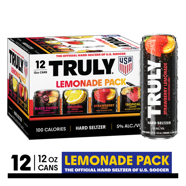 TRULY ハードセルツァー アルコール8% 12缶入り Truly Hard Seltzer Lemonade Variety Pack Same-Day Delivery or