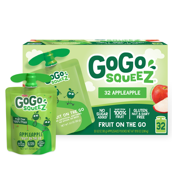 GoGo Squeez Fruit Blend Snack, Apple Apple