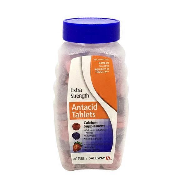 Signature Home Extra Strength Antacid Tablets (200 ct) Instacart