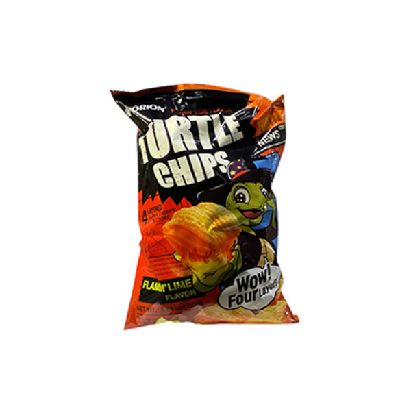ORION Turtle Chips Flamin' Lime Flavor