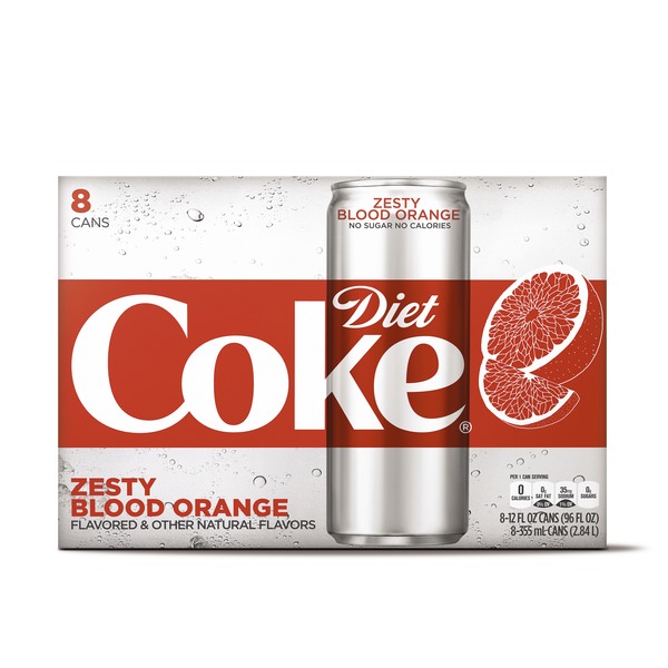 Diet Coke Zesty Blood Orange (12 fl oz) from ALDI Instacart