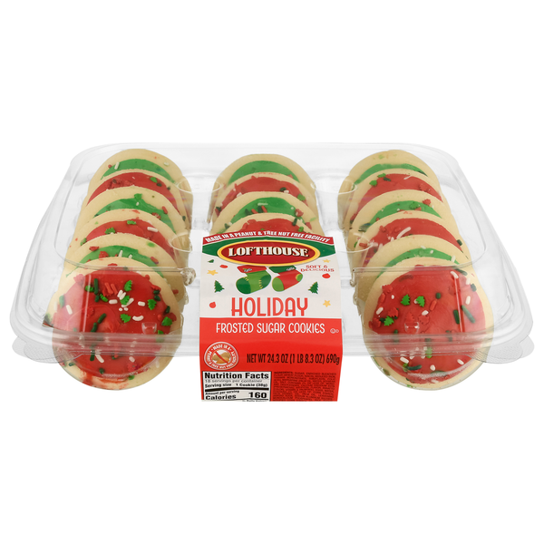 Lofthouse Holiday Frosted Sugar Cookies Same-Day Delivery or