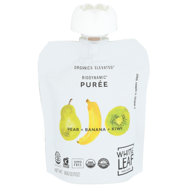 White Leaf Provisions Organic Pear + Banana + Kiwi Baby Food