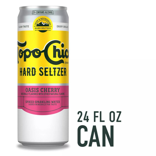 Topo Chico Hard Seltzer Oasis Cherry Single 4.7% ABV, 24.0 fl oz