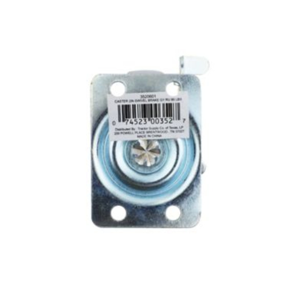 Shepherd 2 in. 150 lb. Capacity Titan Sintered Iron Plate Caster, Swivel