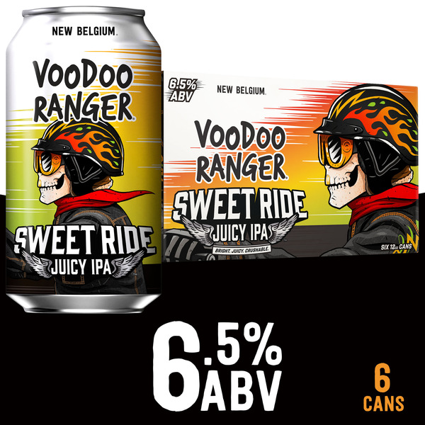 Voodoo Ranger Sweet Ride Juicy IPA, 6 Pack, 12 fl oz Cans Same-Day