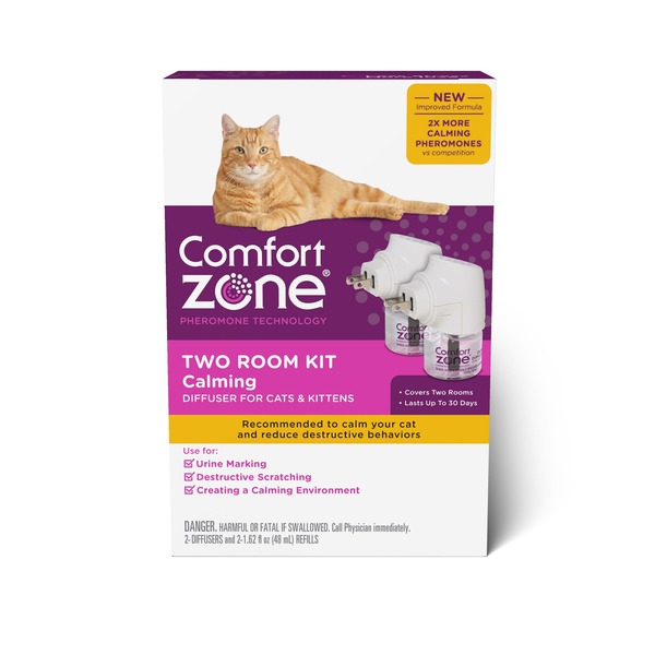 comfort zone multicat diffuser kit for cat calming
