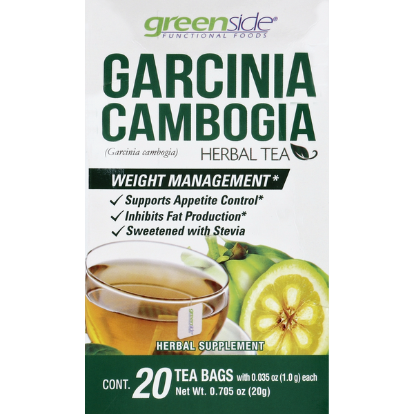 Greenside Herbal Tea, Garcinia Cambogia, Bags Same-Day Delivery