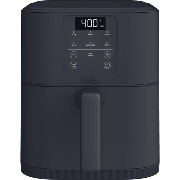 Bella 6-Quart Slim Air Fryer - Slate