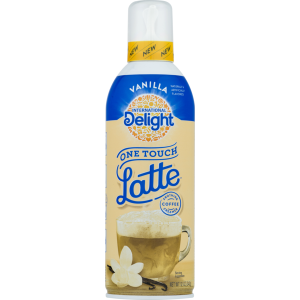 International Delight One Touch Frothing Coffee Creamer Latte Vanilla