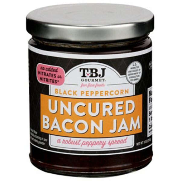 Tbj Gourmet Black Peppercorn Uncured Bacon Jam A Robust Peppery Spread