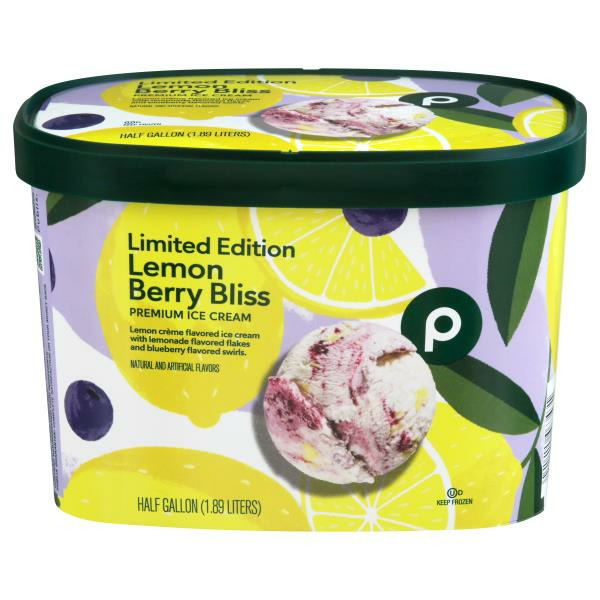 Publix Ice Cream, Lemon Berry Bliss, Premium Same-Day Delivery or