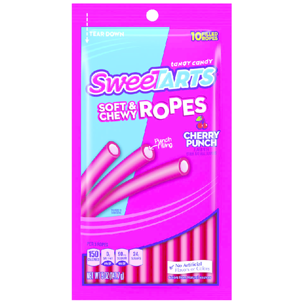 SweeTARTS Ropes Candy Cherry Punch Soft And Chewy Same-Day