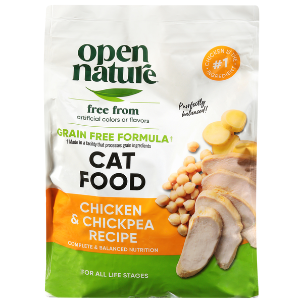 Open Nature Cat Food, Grain Free Formula, Chicken & Chickpea Recipe, Adult