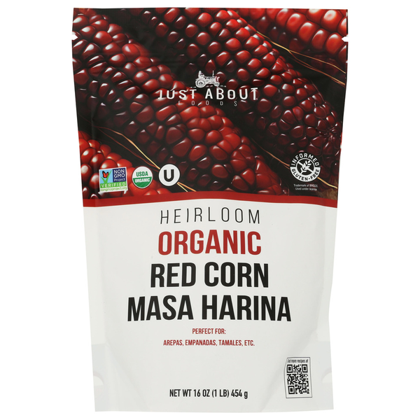 Just About Foods Red Corn Organic Masa Harina