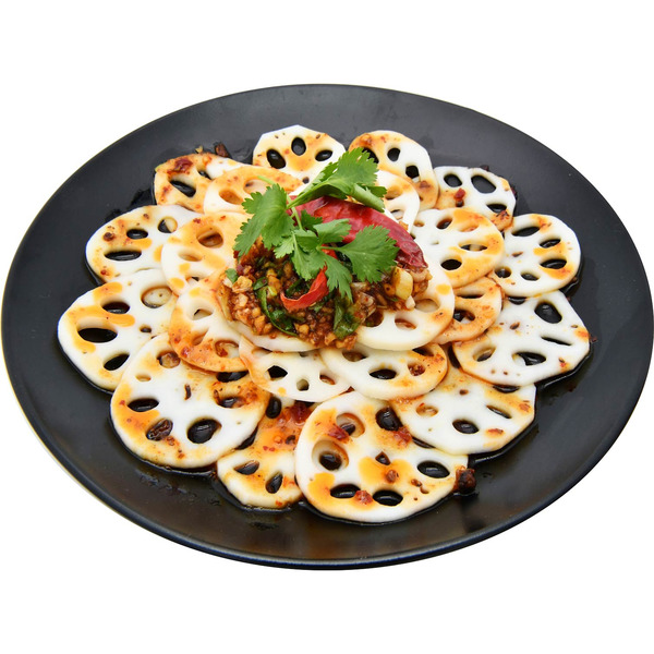 Sliced Lotus Root With Chili Oil