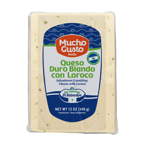 Mucho Gusto  Queso Duro Blando with Loroco Salvadoran Crumbling Cheese