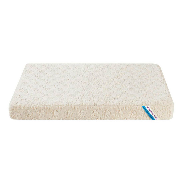 Play On Orthopedic Fur Paw Print Dog Napper, Large - Cream