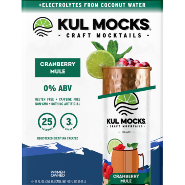 Kul Mocks Craft Mocktails Cranberry Mule Craft Mocktail 4 Pack