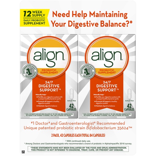 Align Probiotics, Probiotic Supplement for Daily Digestive Health (42